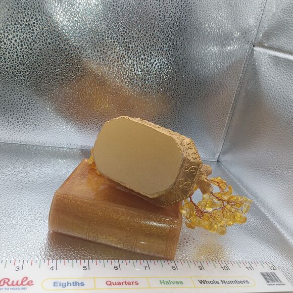 Yellow Gemstone Tree in Gold Pot – Prosperity Crystal Decor & Gift Idea - Picture 3 of 9